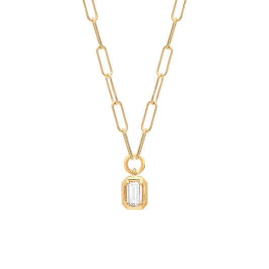 0.50ct Lab Grown Diamond Necklace in 9K Yellow Gold