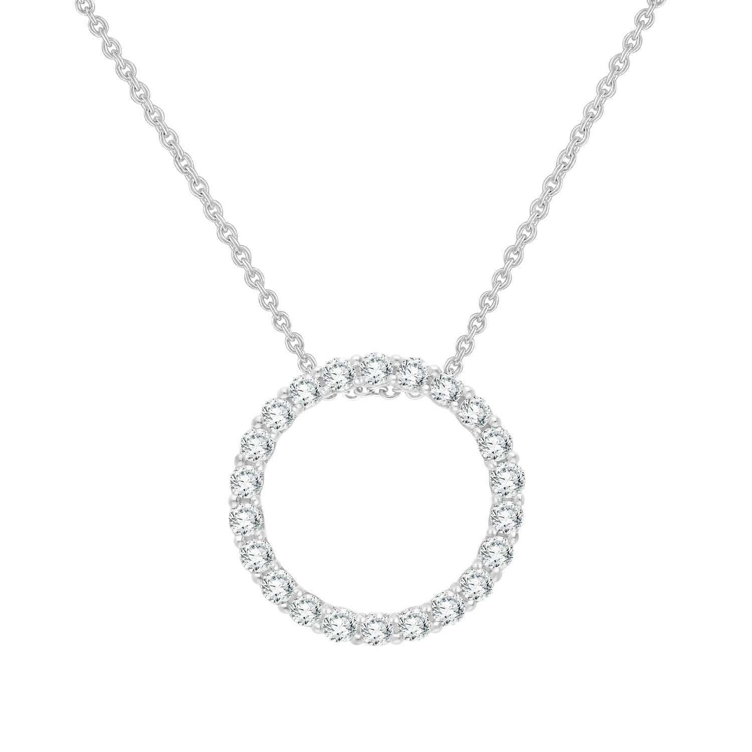 0.50ct Lab Grown Diamond Necklace in 9K White Gold