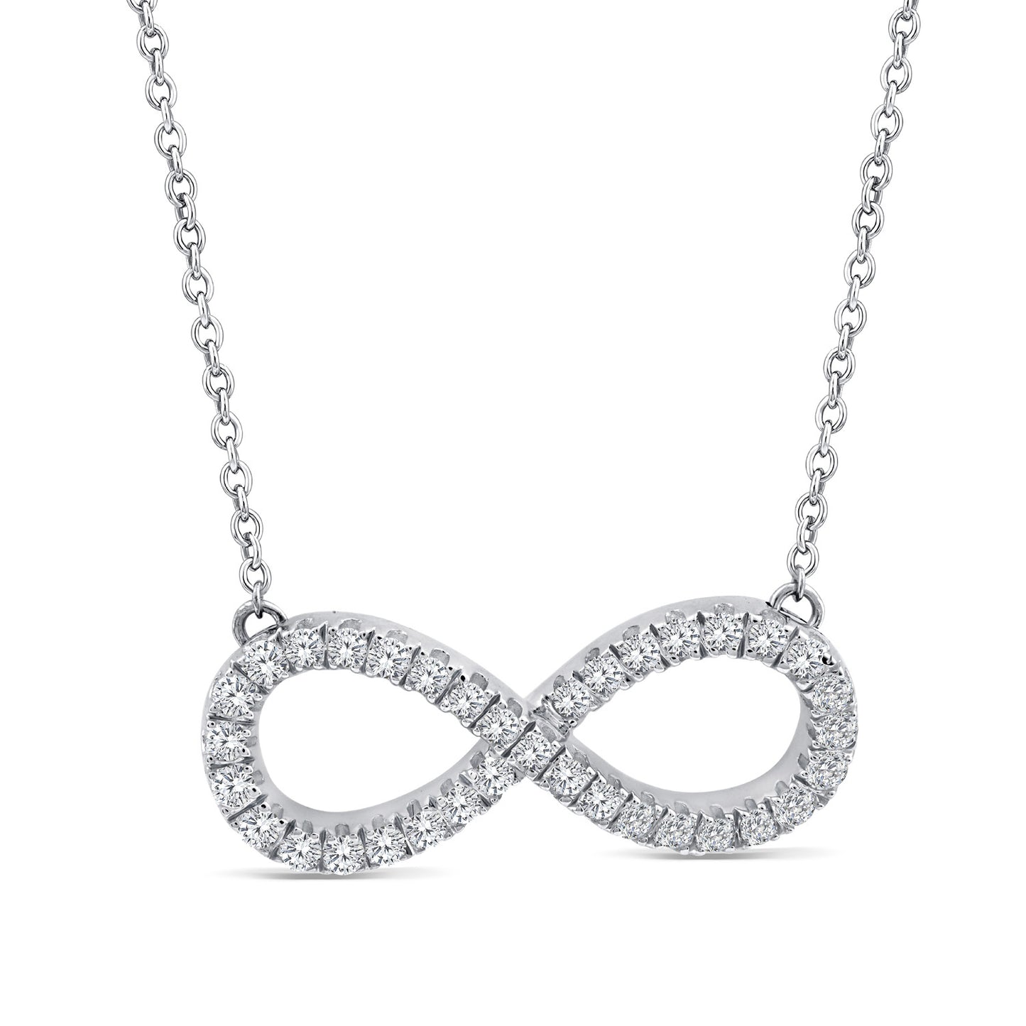 0.25ct Lab Grown Diamond Necklace in 9K White Gold