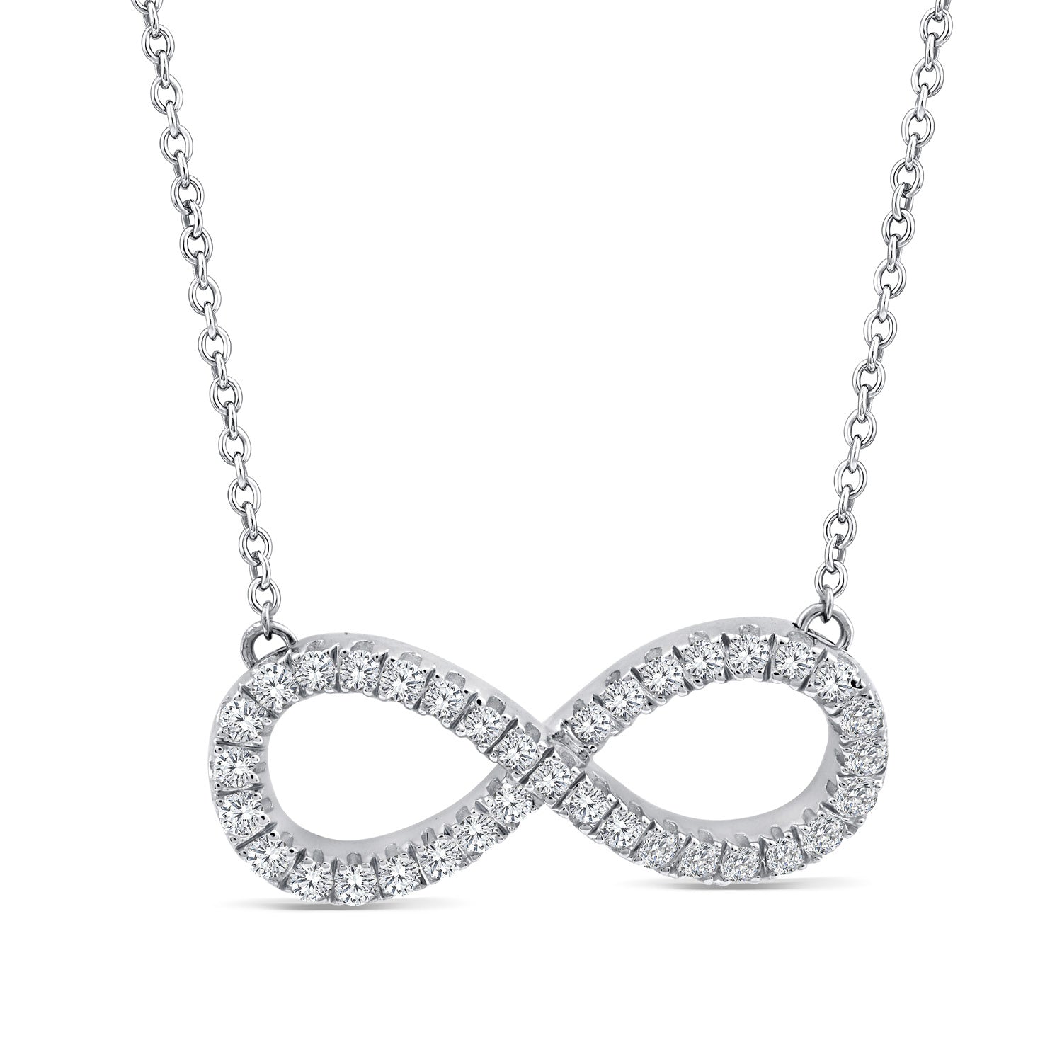 0.25ct Lab Grown Diamond Necklace in 9K White Gold