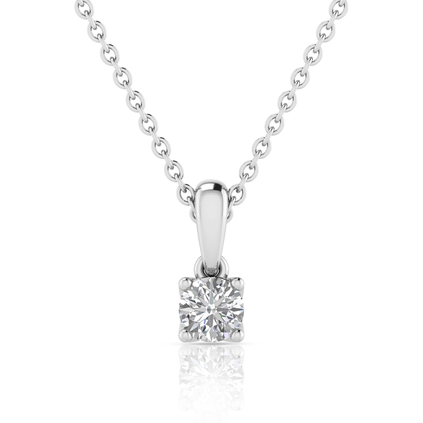 2.00ct Lab Grown Diamond Necklace in 9K White Gold