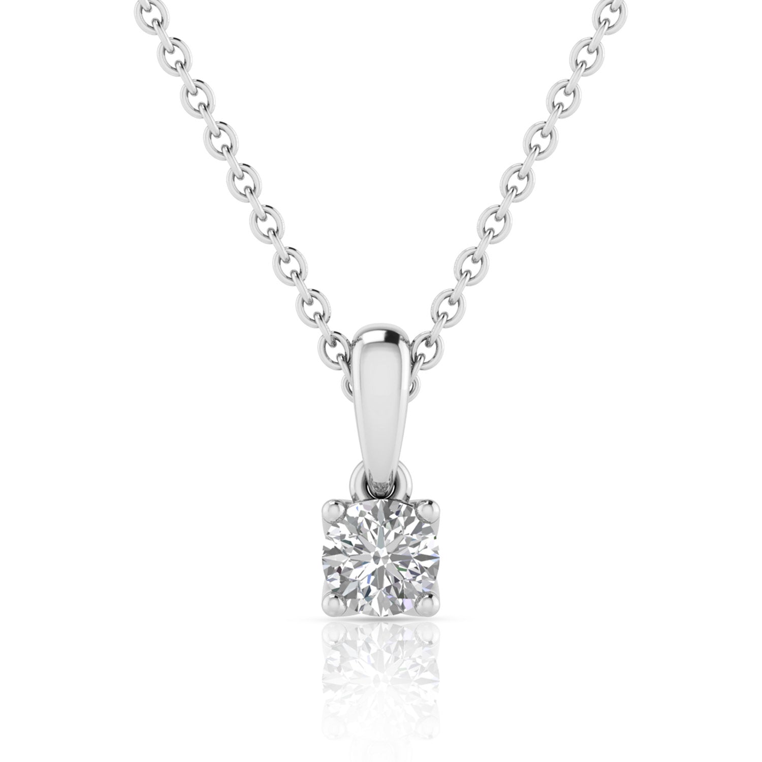 2.00ct Lab Grown Diamond Necklace in 9K White Gold