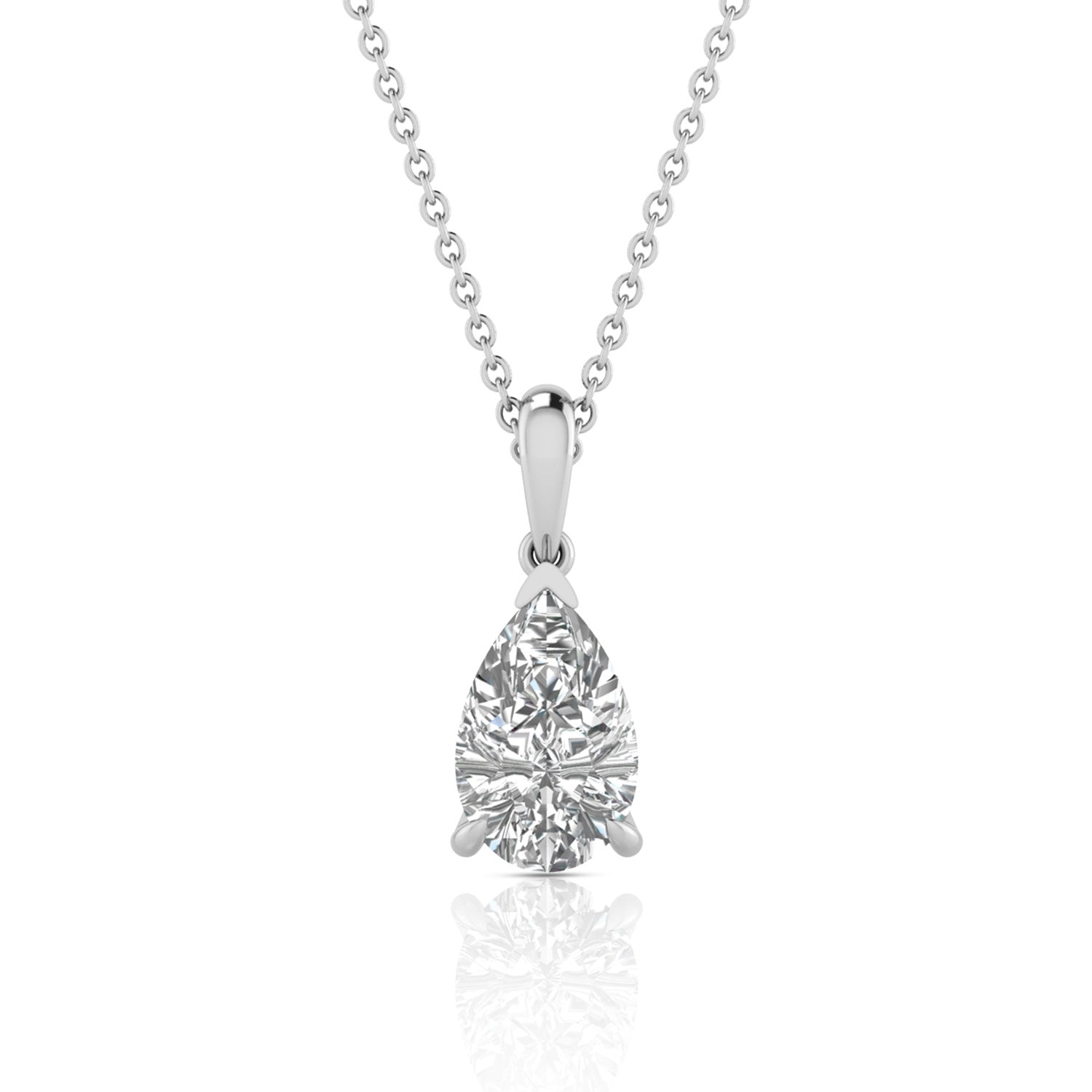 2.00ct Lab Grown Diamond Necklace in 9K White Gold