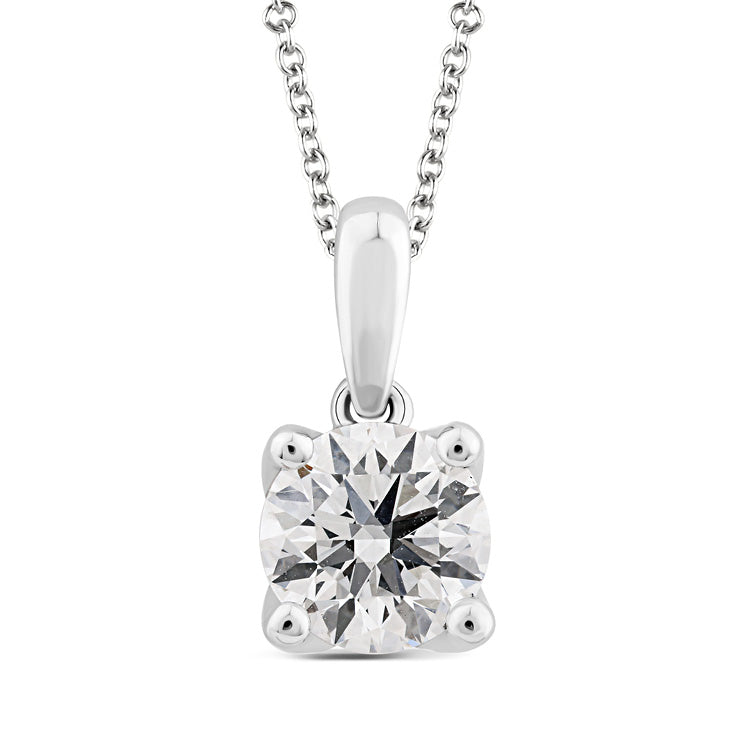 1.00ct Lab Grown Diamond Necklace in 9K White Gold