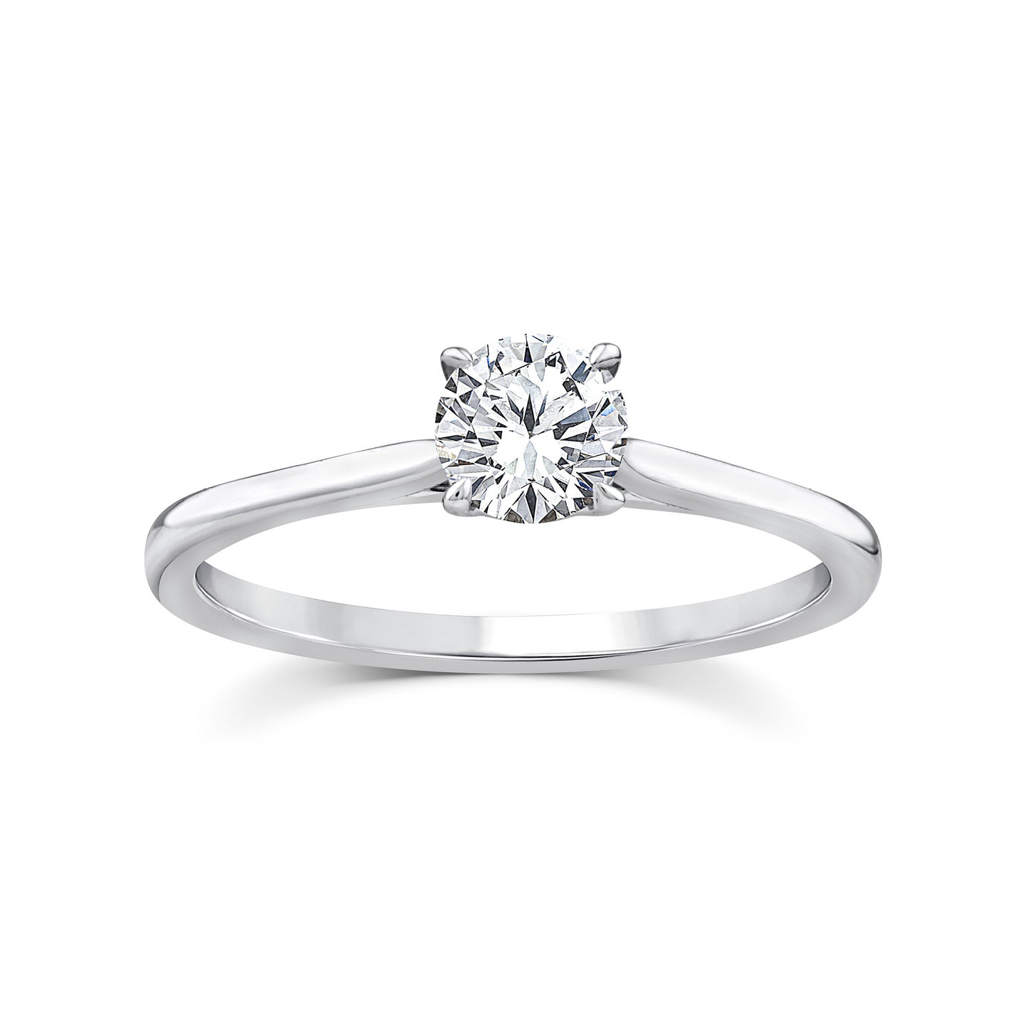 0.50ct Lab Grown Diamond Ring in 9K White Gold