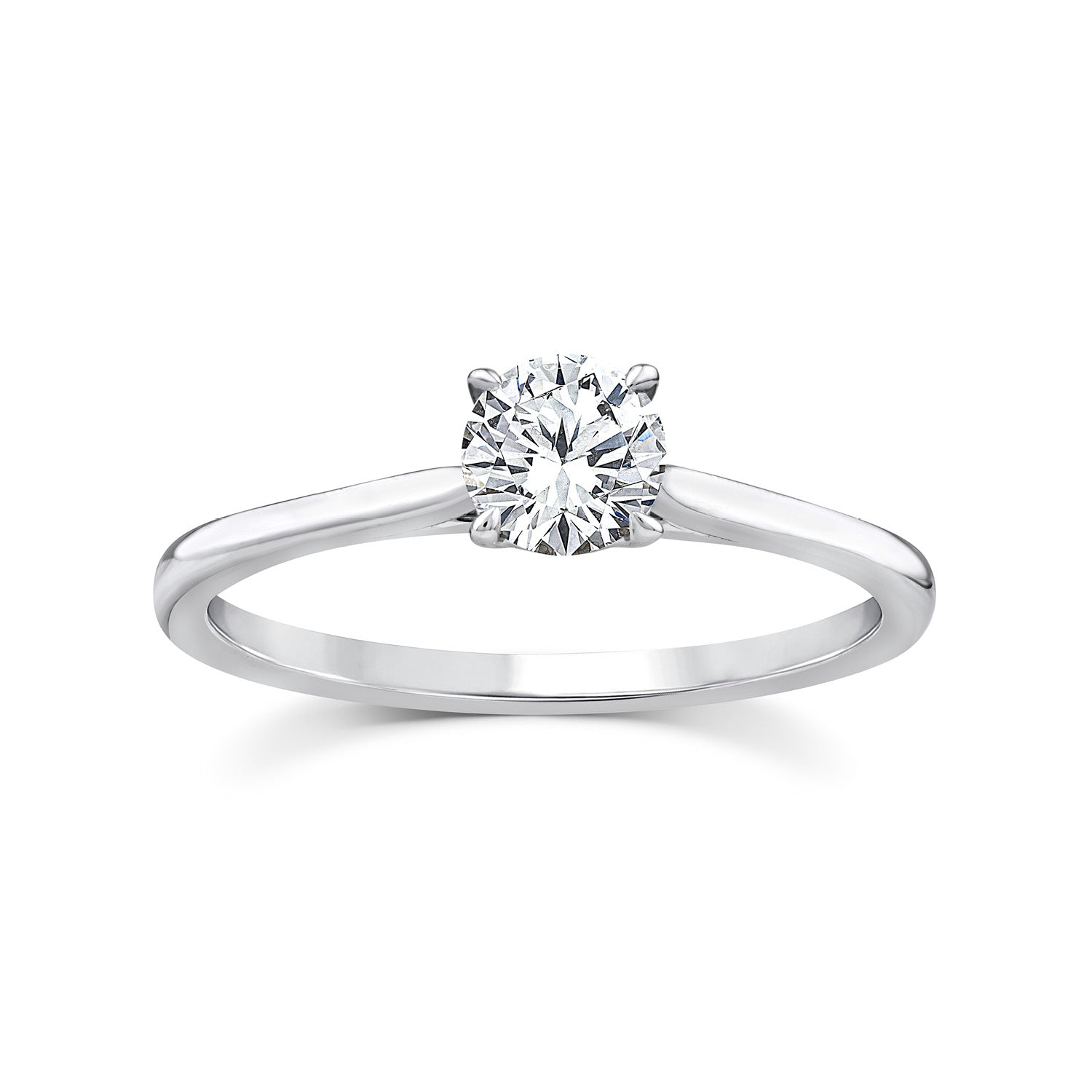 0.50ct Lab Grown Diamond Ring in 9K White Gold