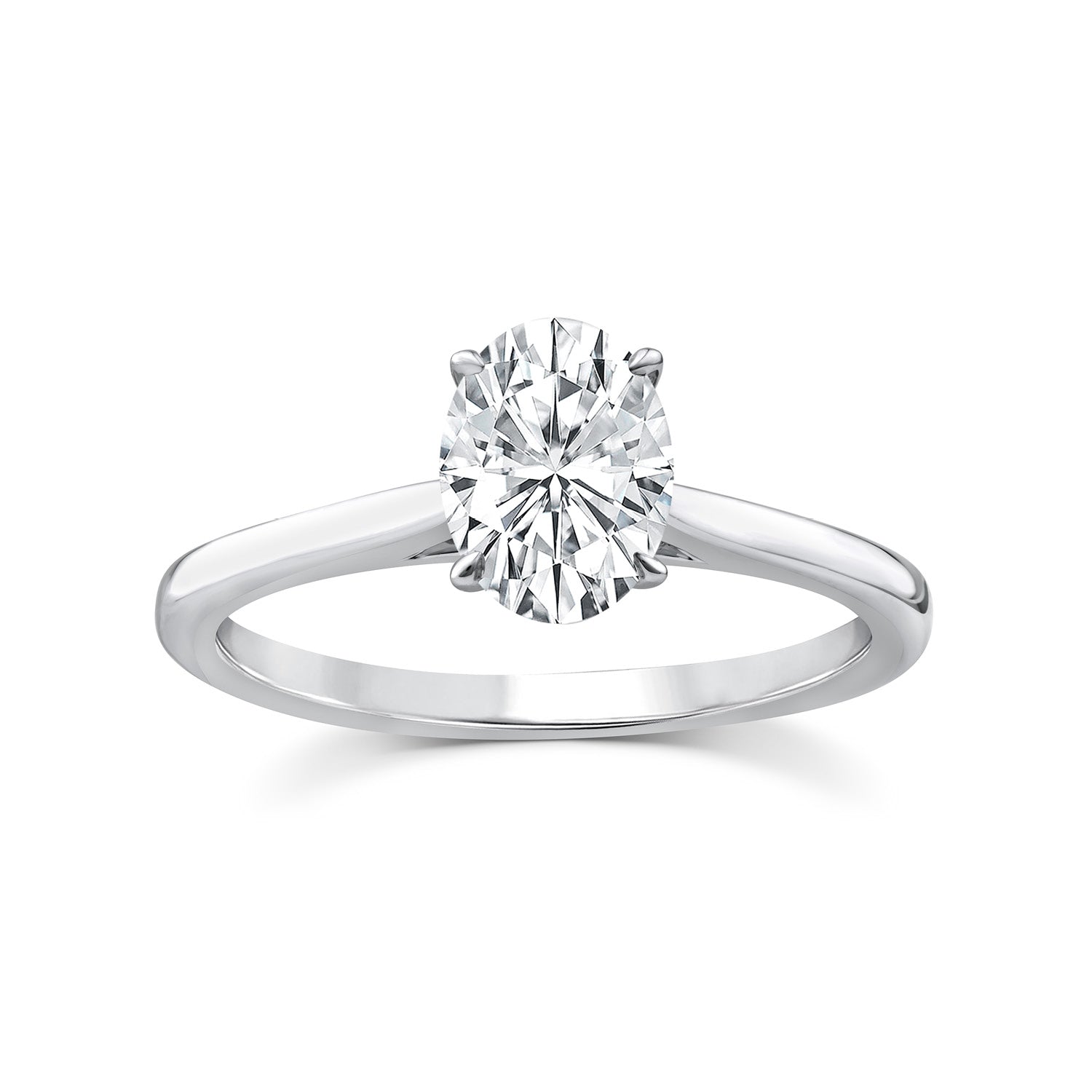 1.00ct Lab Grown Diamond Ring in 9K White Gold