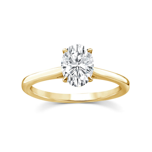 1.00ct Lab Grown Diamond Ring in 9K Yellow Gold