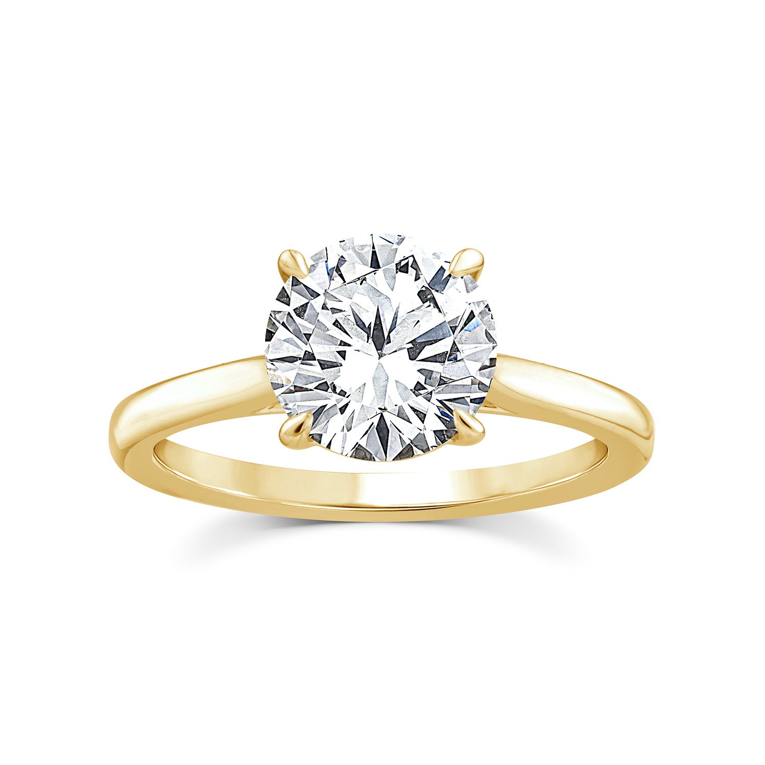 2.00ct Lab Grown Diamond Ring in 9K Yellow Gold