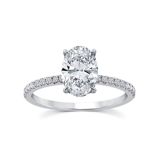 1.75ct Lab Grown Diamond Ring in 9K White Gold