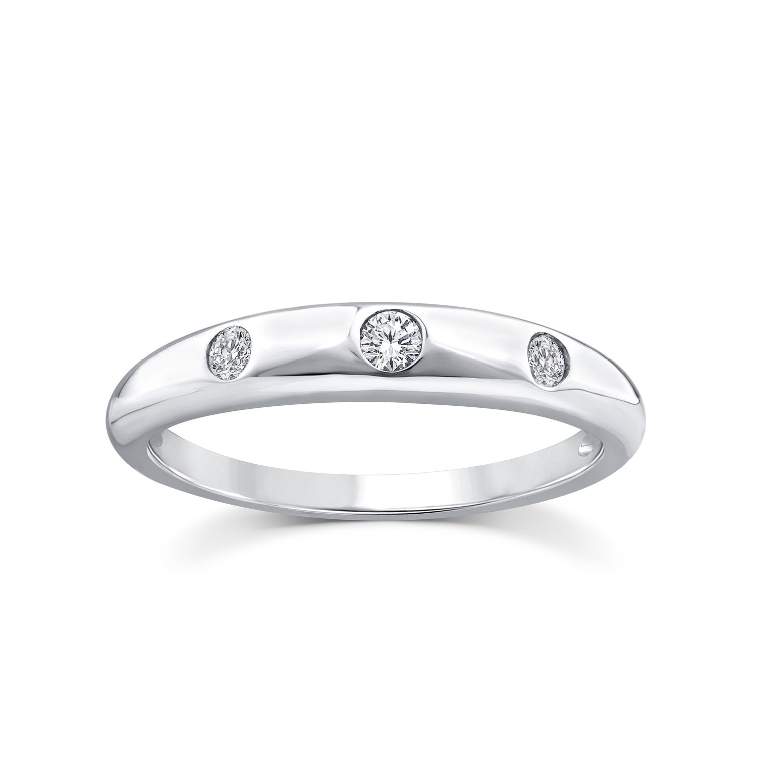 0.10ct Lab Grown Diamond Ring in 9K White Gold