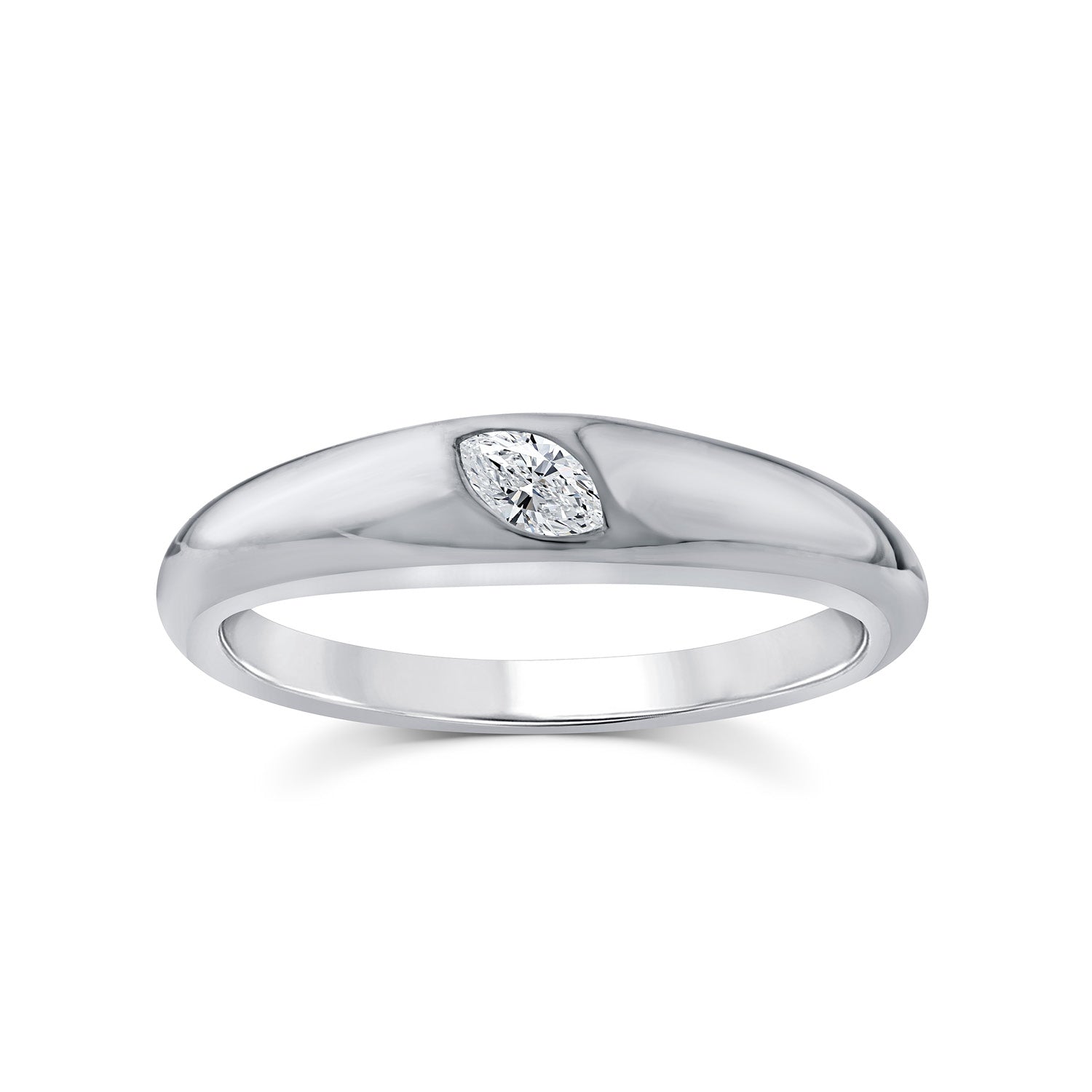 0.10ct Lab Grown Diamond Ring in 9K White Gold