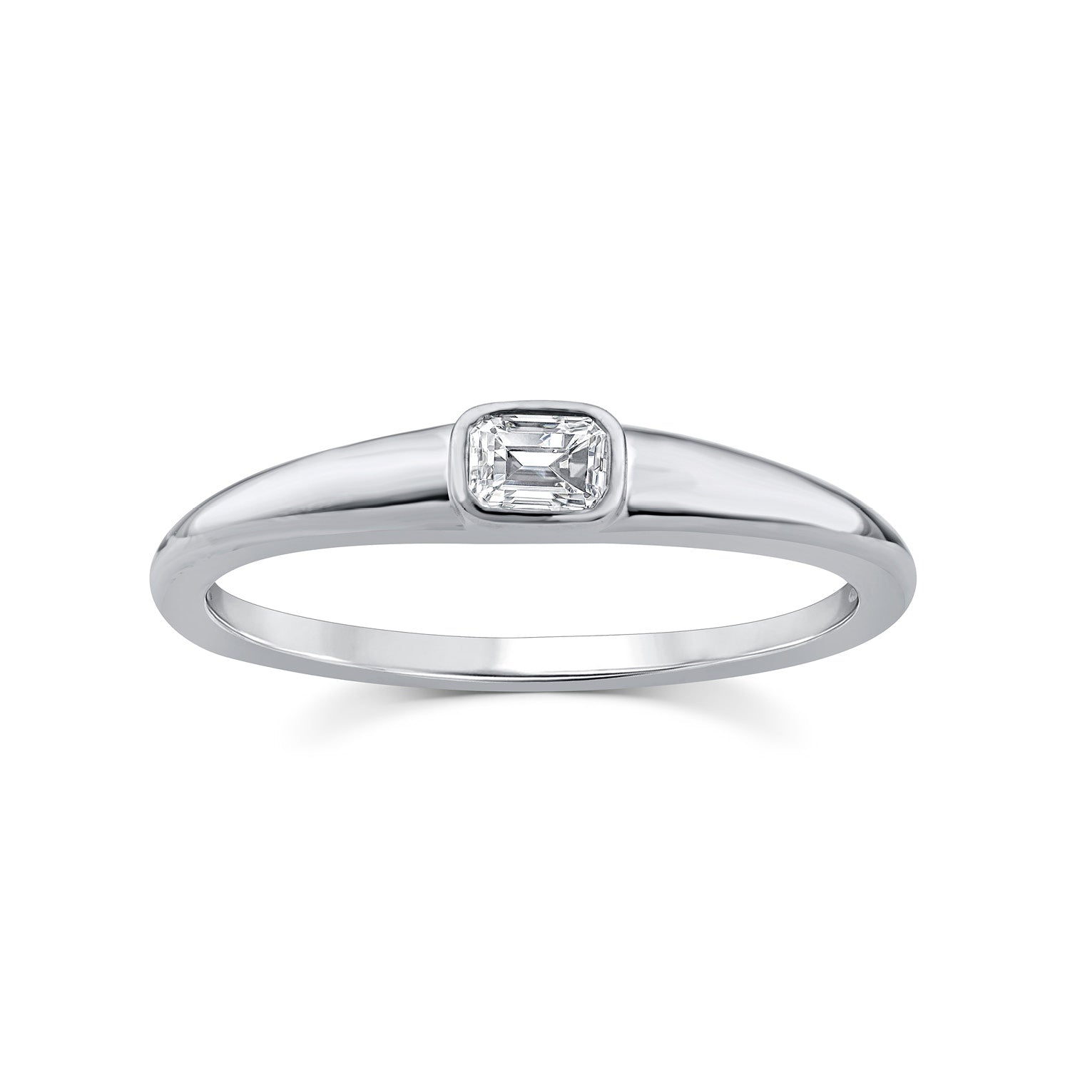 0.15ct Lab Grown Diamond Ring in 9K White Gold