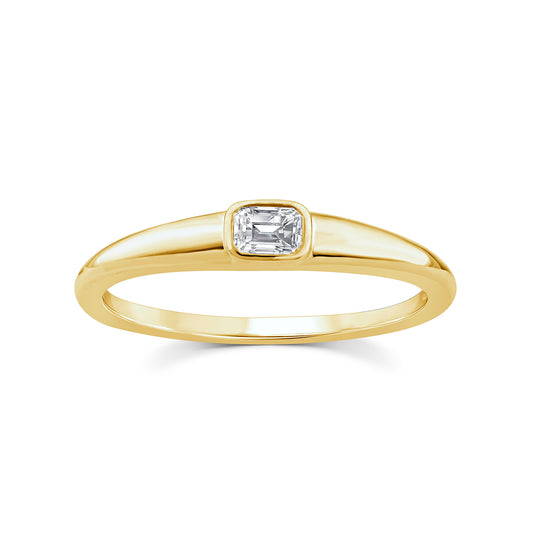 0.15ct Lab Grown Diamond Ring in 9K Yellow Gold
