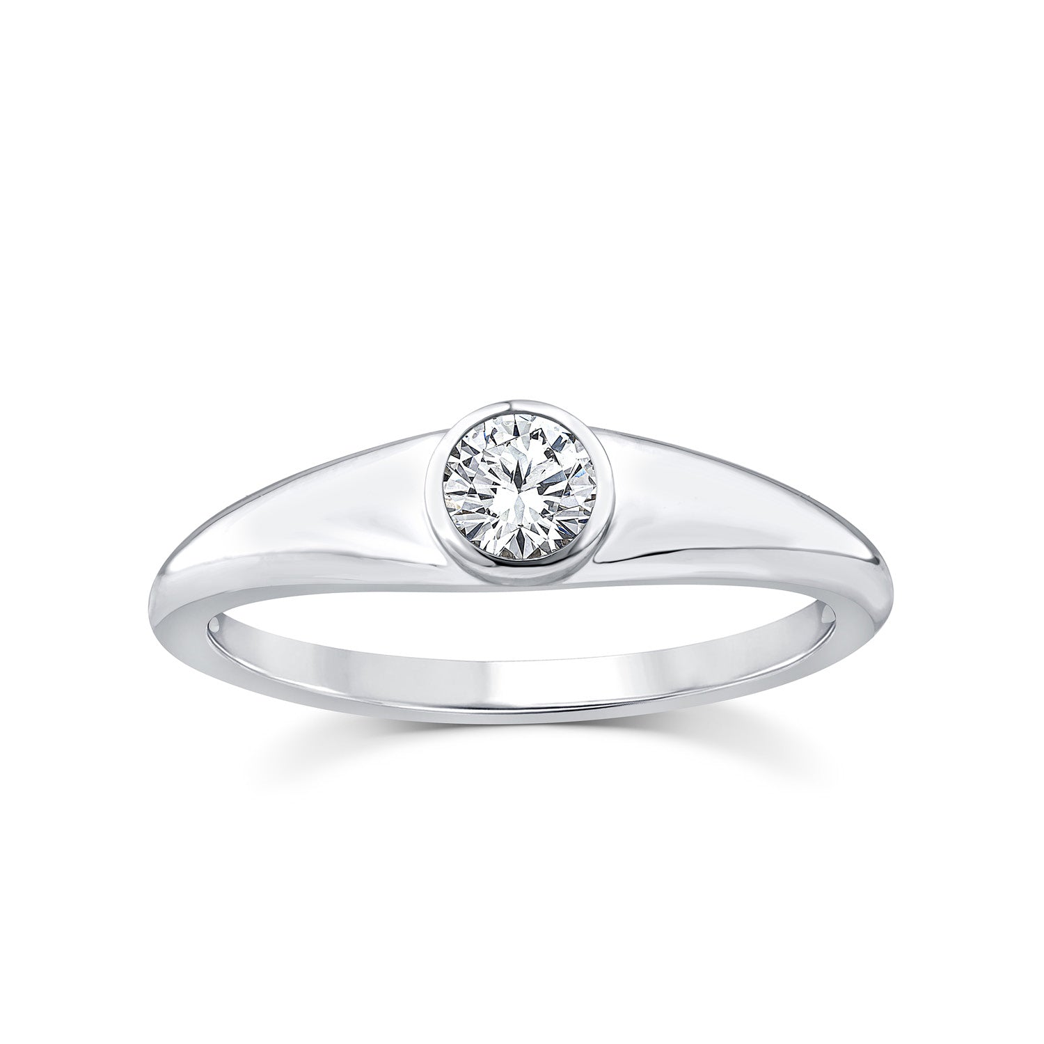 0.25ct Lab Grown Diamond Ring in 9K White Gold
