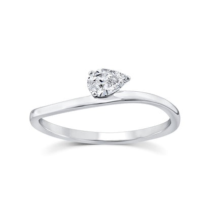 0.20ct Lab Grown Diamond Ring in 9K White Gold
