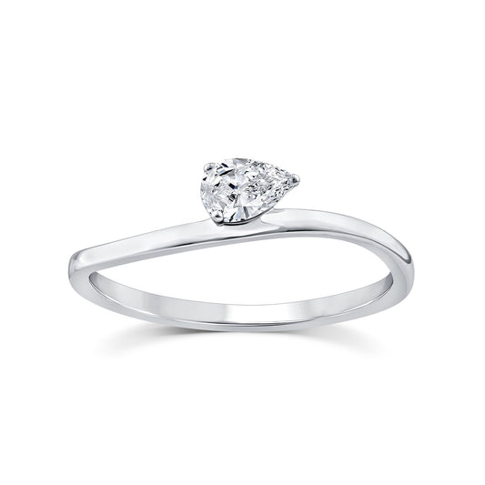 0.20ct Lab Grown Diamond Ring in 9K White Gold