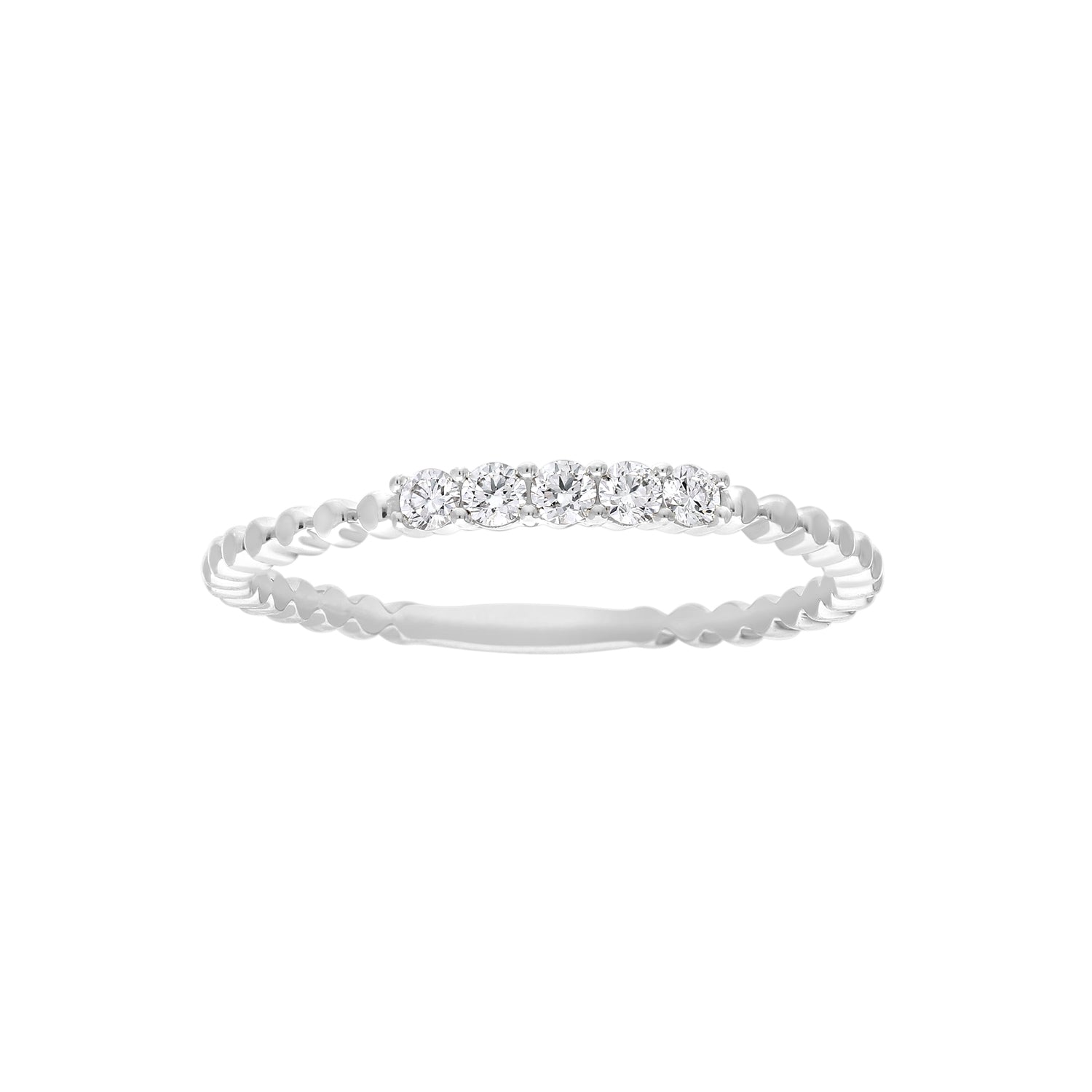 0.12ct Lab Grown Diamond Ring in 9K White Gold