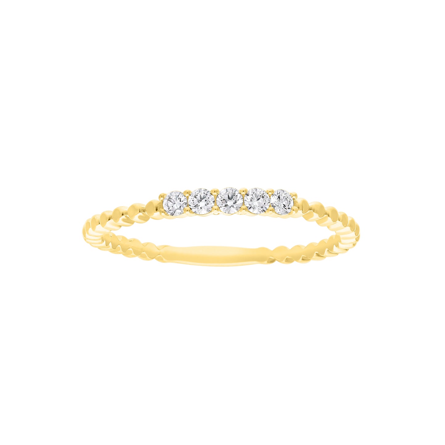 0.12ct Lab Grown Diamond Ring in 9K Yellow Gold