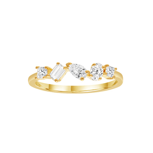 0.45ct Lab Grown Diamond Ring in 9K Yellow Gold