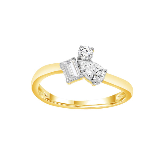 0.50ct Lab Grown Diamond Ring in 9K Yellow Gold