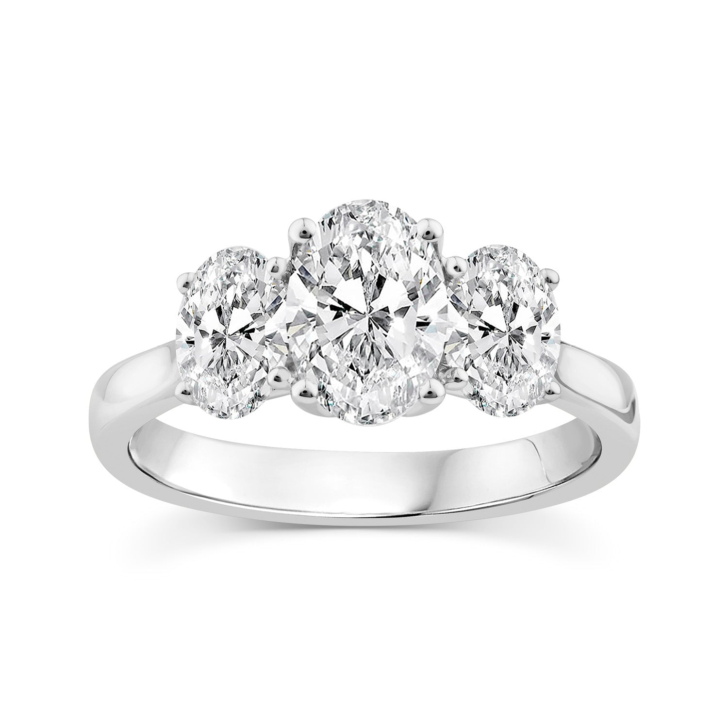 2.00ct Lab Grown Diamond Ring in 9K White Gold