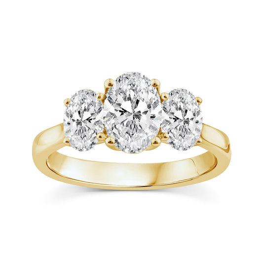 2.00ct Lab Grown Diamond Ring in 9K Yellow Gold
