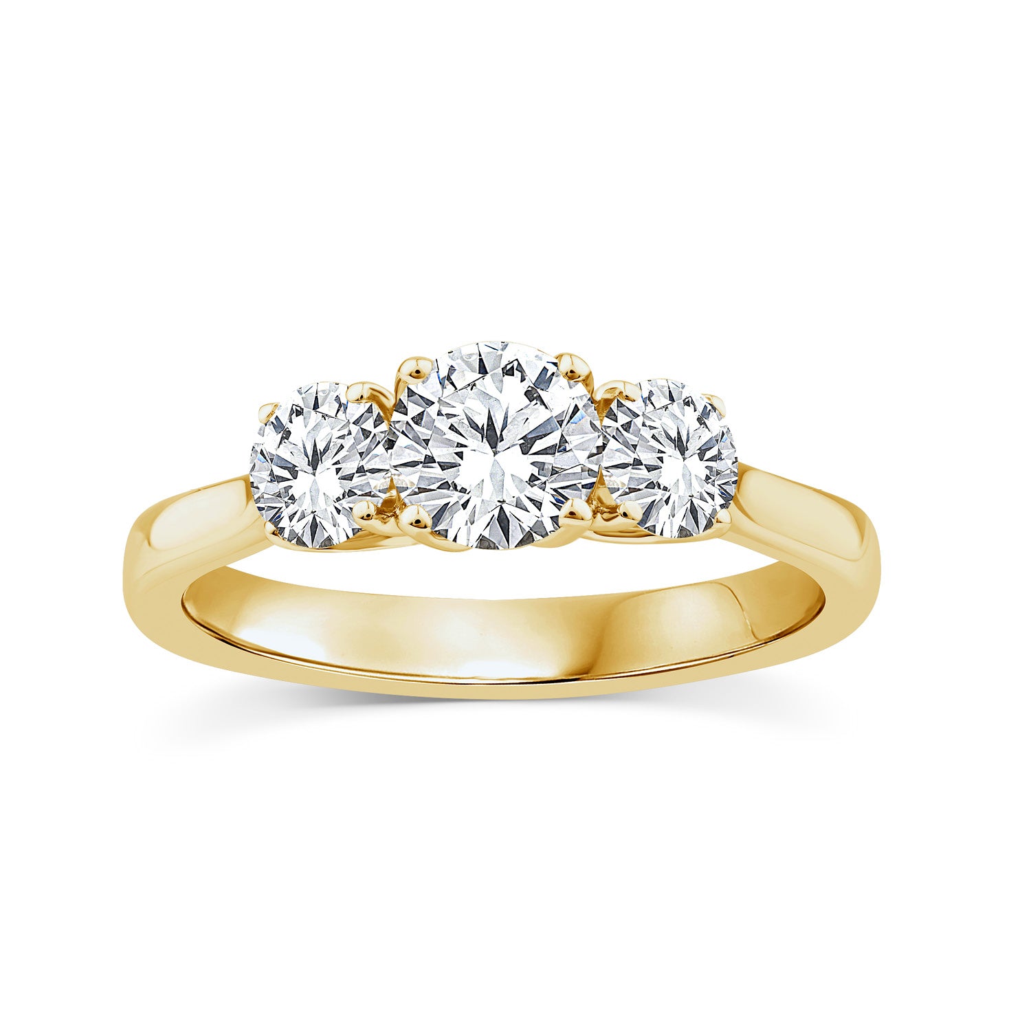 1.00ct Lab Grown Diamond Ring in 9K Yellow Gold