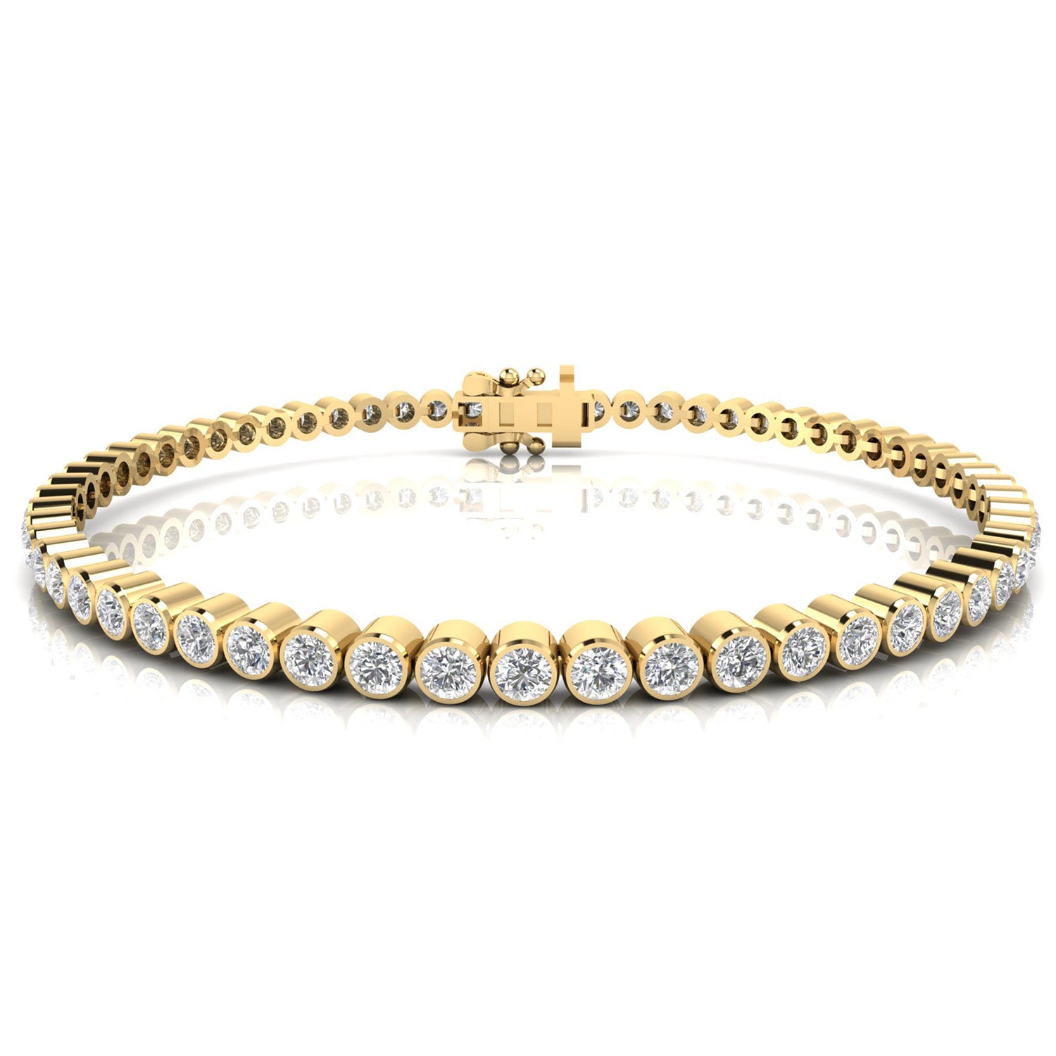 3.00ct Lab Grown Diamond Bracelet in 9K Yellow Gold