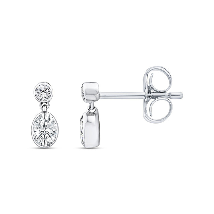0.33ct Lab Grown Diamond Earrings in 9K White Gold