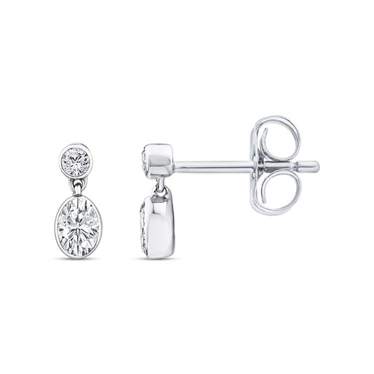 0.33ct Lab Grown Diamond Earrings in 9K White Gold