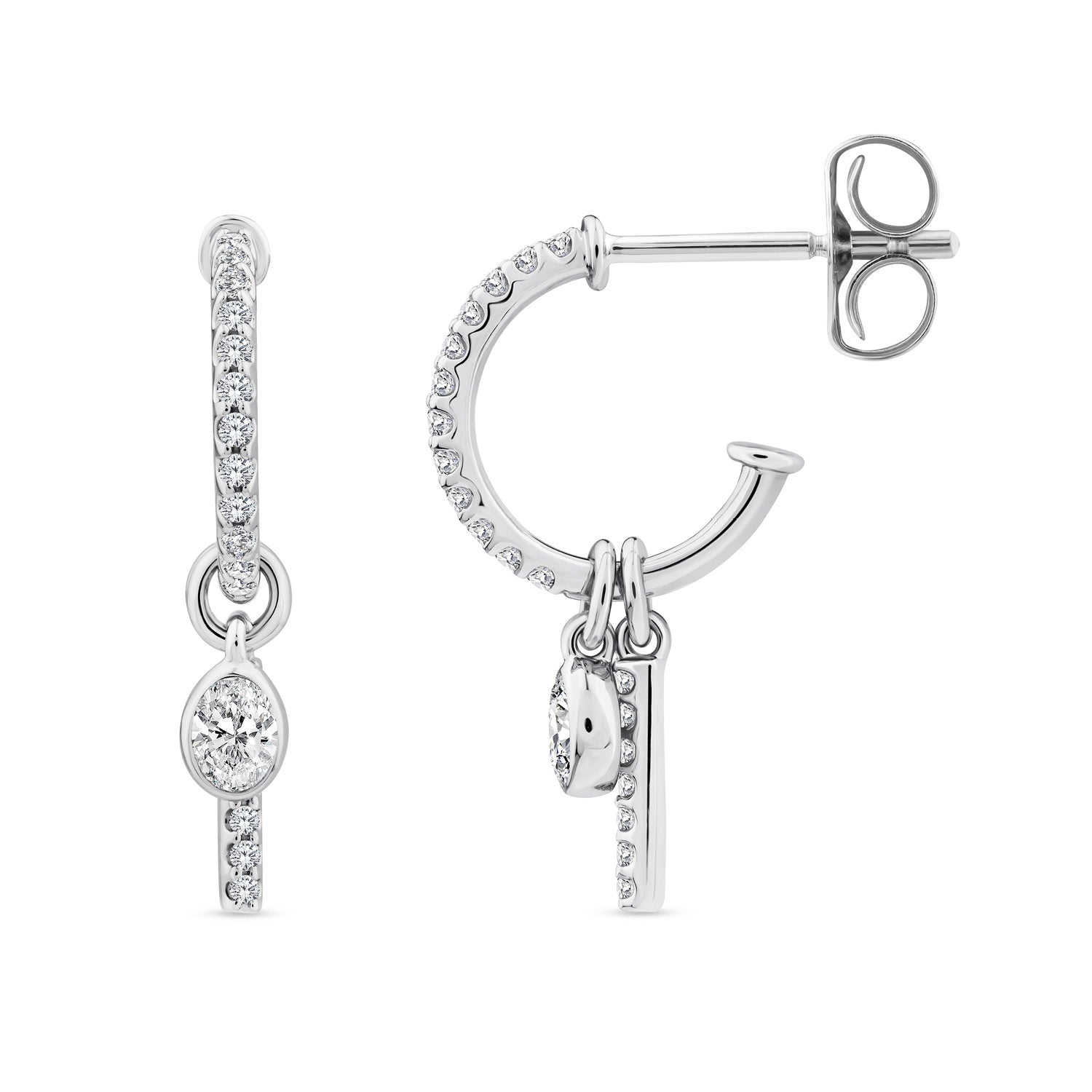 0.33ct Lab Grown Diamond Earrings in 9K White Gold
