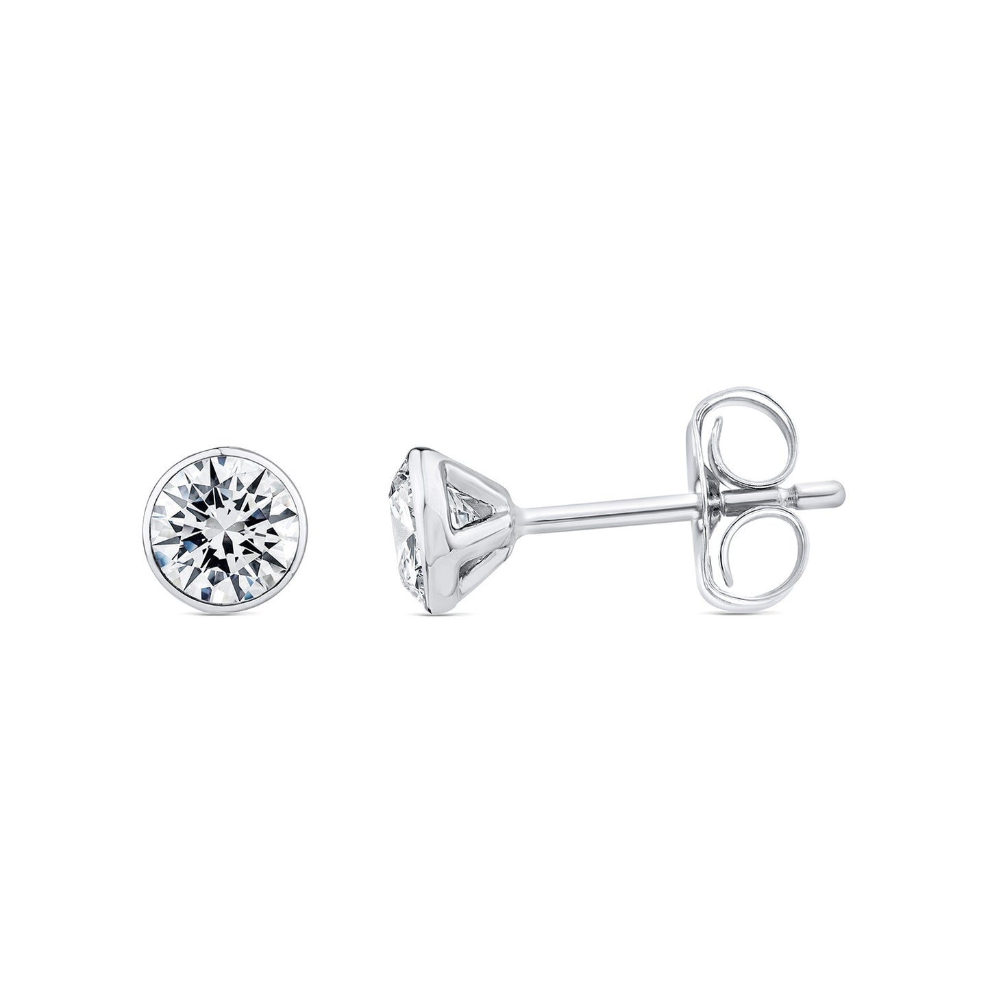 1.00ct Lab Grown Diamond Stud Earrings in 9K White Gold