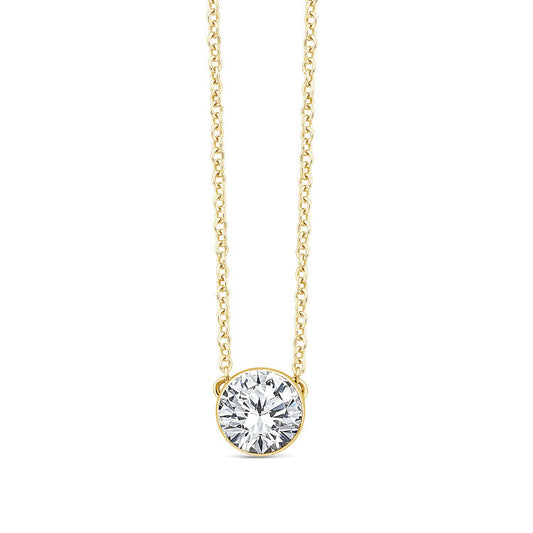 0.50ct Lab Grown Diamond Necklace in 9K Yellow Gold