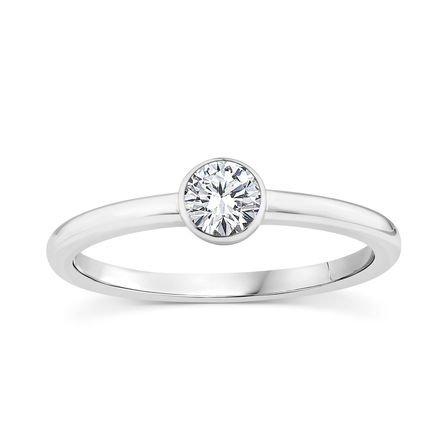 0.25ct Lab Grown Diamond Ring in 9K White Gold