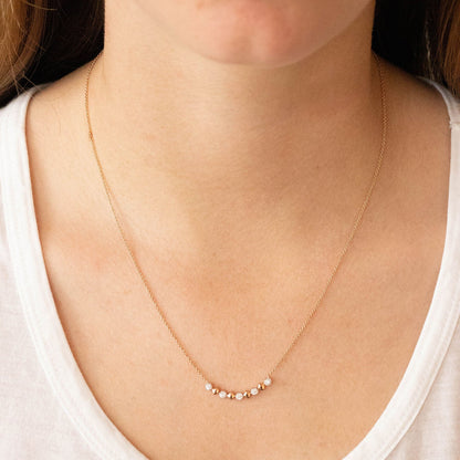 Necklace with 0.15ct Diamonds in 9K Rose Gold