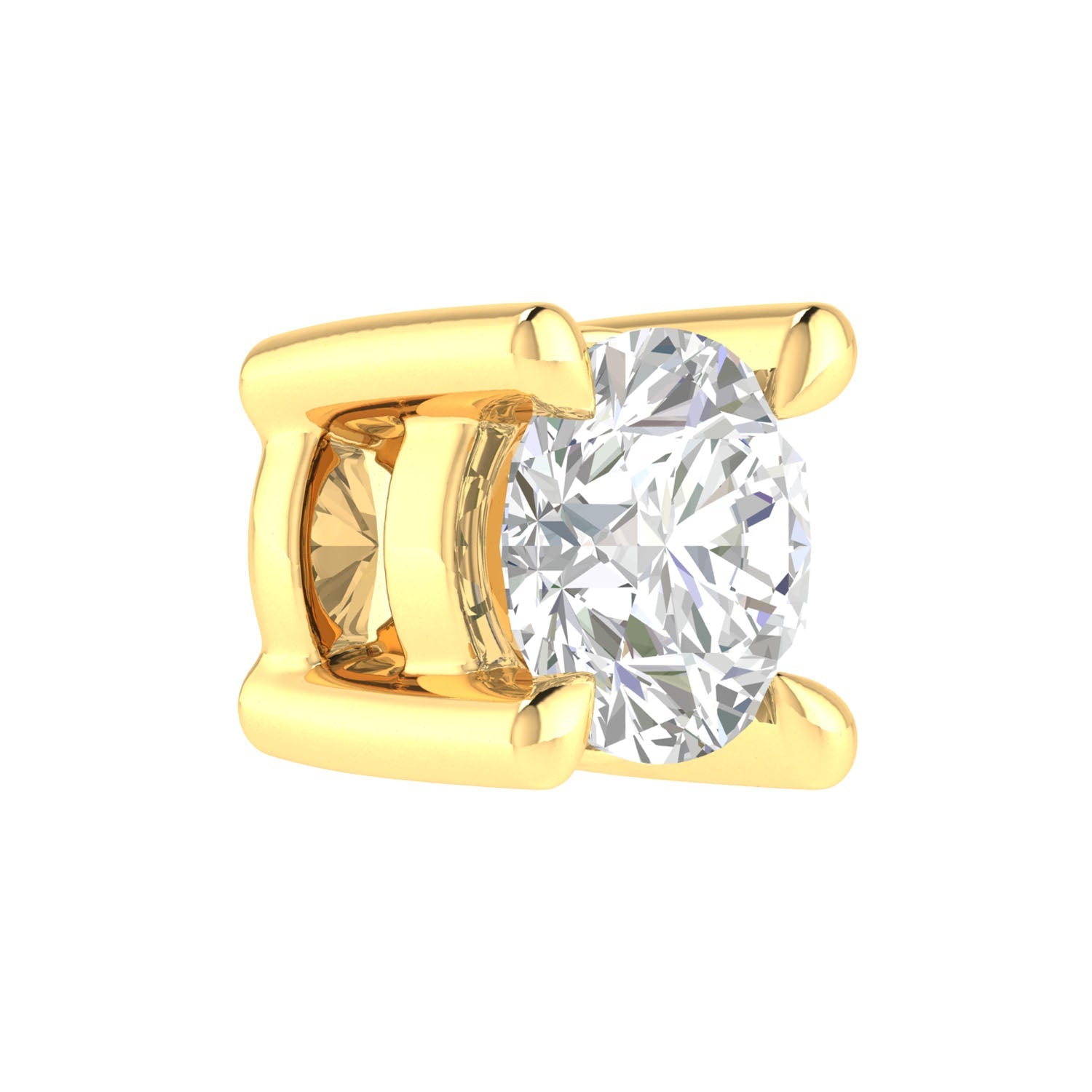 Diamond Round Necklace with 0.25ct Diamonds in 9K Yellow Gold