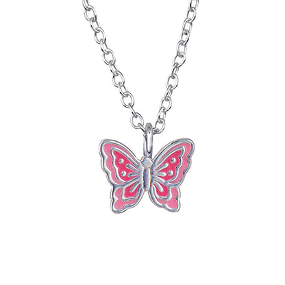 Epoxy Butterfly Pendant with 40cm Chain + 5cm Extender