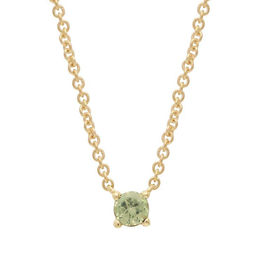 Peridot Necklace 40-45cm in 9K Yellow Gold