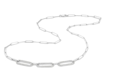 Necklace 9KT 5.21g/18KT 6.95g 0.7ct GH/SI