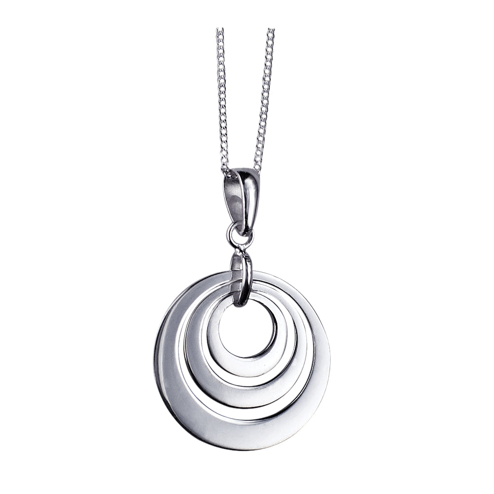 Plain Triple Disc Pendant with 40cm Chain + 5cm Extender