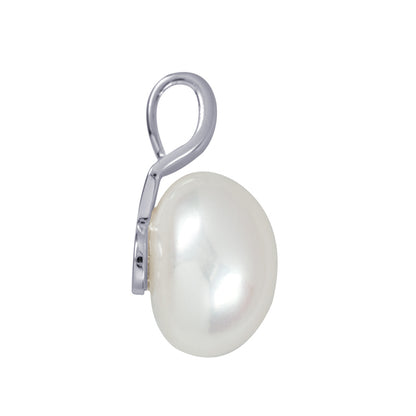 12mm Freshwater Cultured Button Pearl Pendant