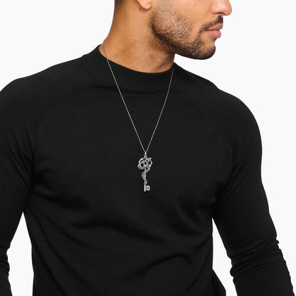 THOMAS SABO Snake pendant with vintage silver key