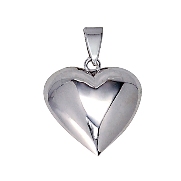 Hollow Puff Heart Pendant