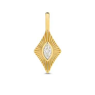Pendant 9KT 0.9g/18KT 1.26g 0.11ct GH/SI