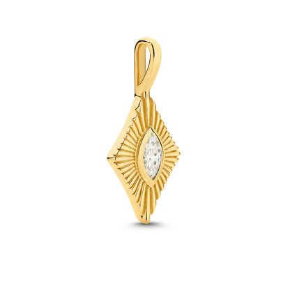 Pendant 9KT 0.9g/18KT 1.26g 0.11ct GH/SI