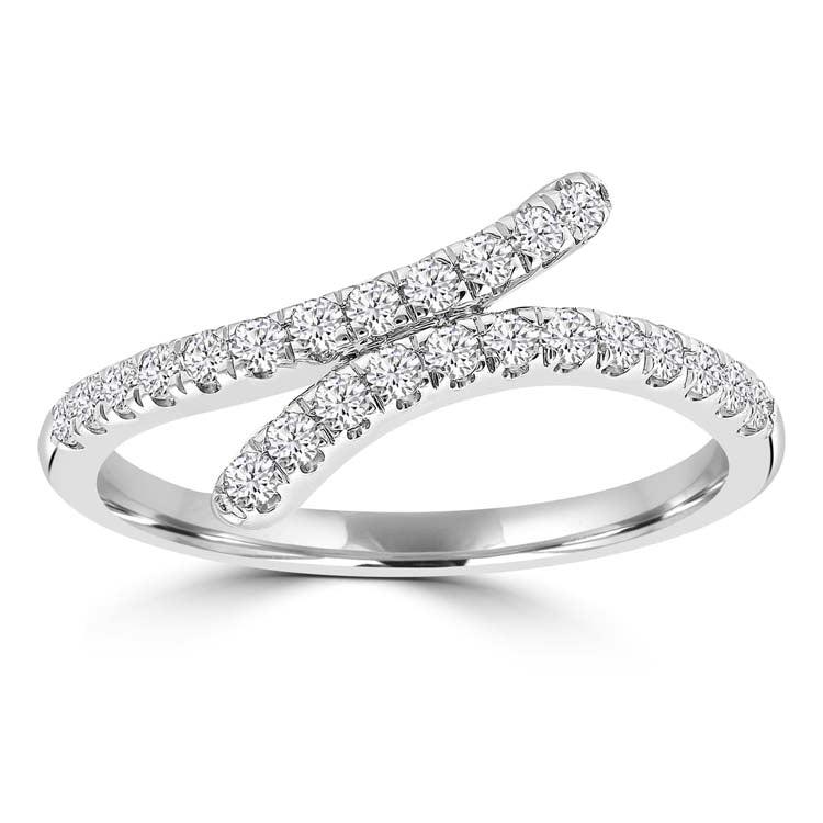 Diamond Ring with 0.30ct Diamonds in 9K White Gold