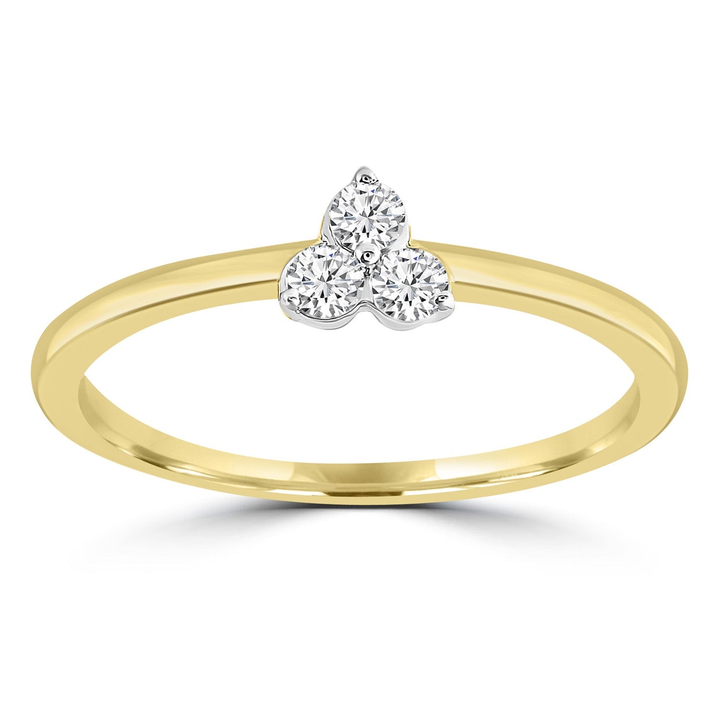 Ring with 0.15ct Diamond in 9K Yellow Gold