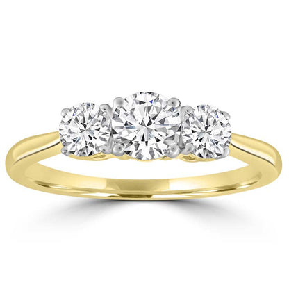 Diamond Ring with 1.00ct Diamonds in 9K Yellow Gold