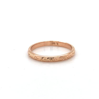 9K RG ENGRAVED BAND